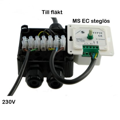 Takfläkt TFSR 160 EC Svart-7230