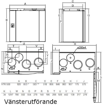 Systemair VTR 500-6613